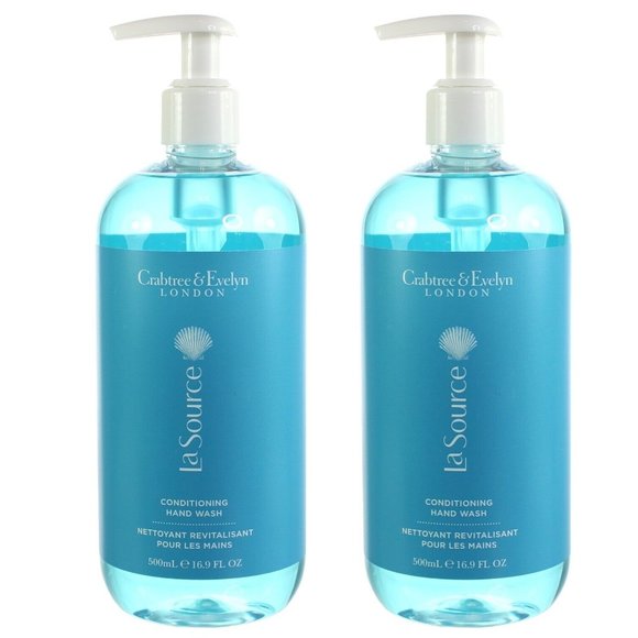 Crabtree & Evelyn LaSource Conditioning Hand Wash 16.9oz - 2 Bottles NEW